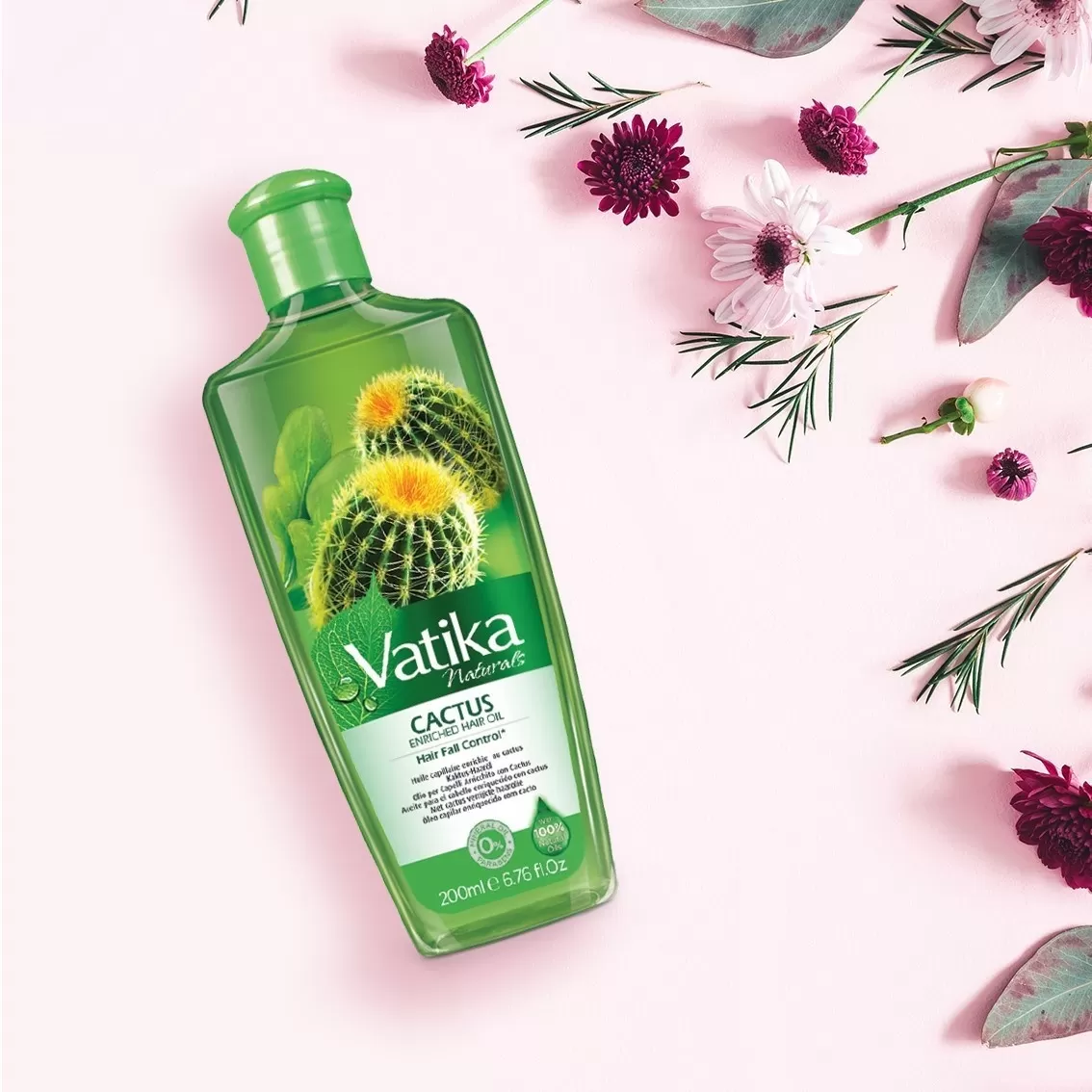Vatika Cactus Enriched Hair Oil Hair Fail Control - image 2