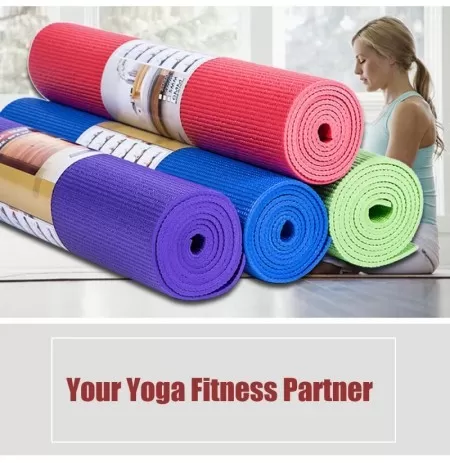 MHDE Yoga Mat 5mm Durable Non-slip Fitness Pad Exercise