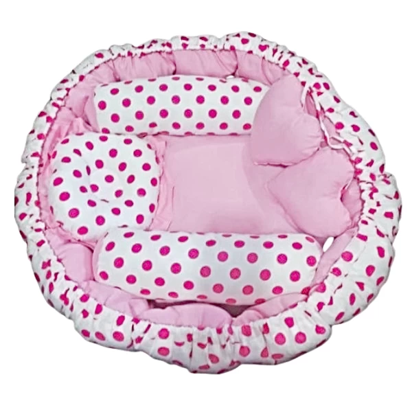 Pink Pond 6 in 1 New Born Baby Bedding Set