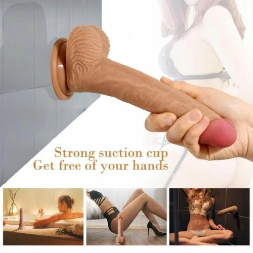 Generic 7 Inches Realistic Dildo Soft Silicone Huge Penis - image 8