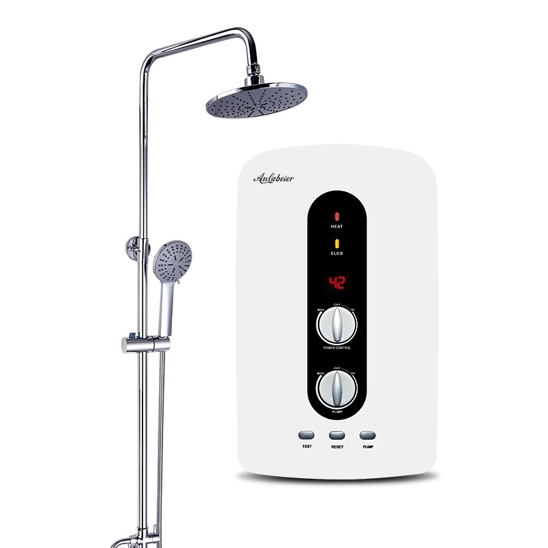 Anlabeier AWHRS45DP 4.5kW Rain Shower with Booster