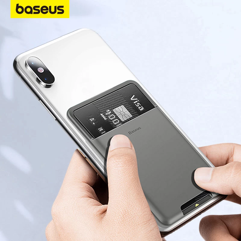 Baseus Silicone Phone Card Case Back Cover - image 2