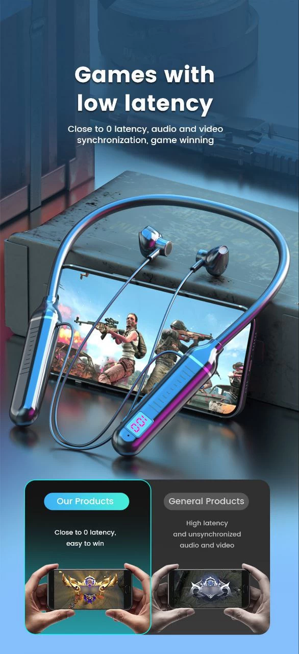 Bluetooth Wireless 5.0 Earphones with SD Card & Long Battery - image 3