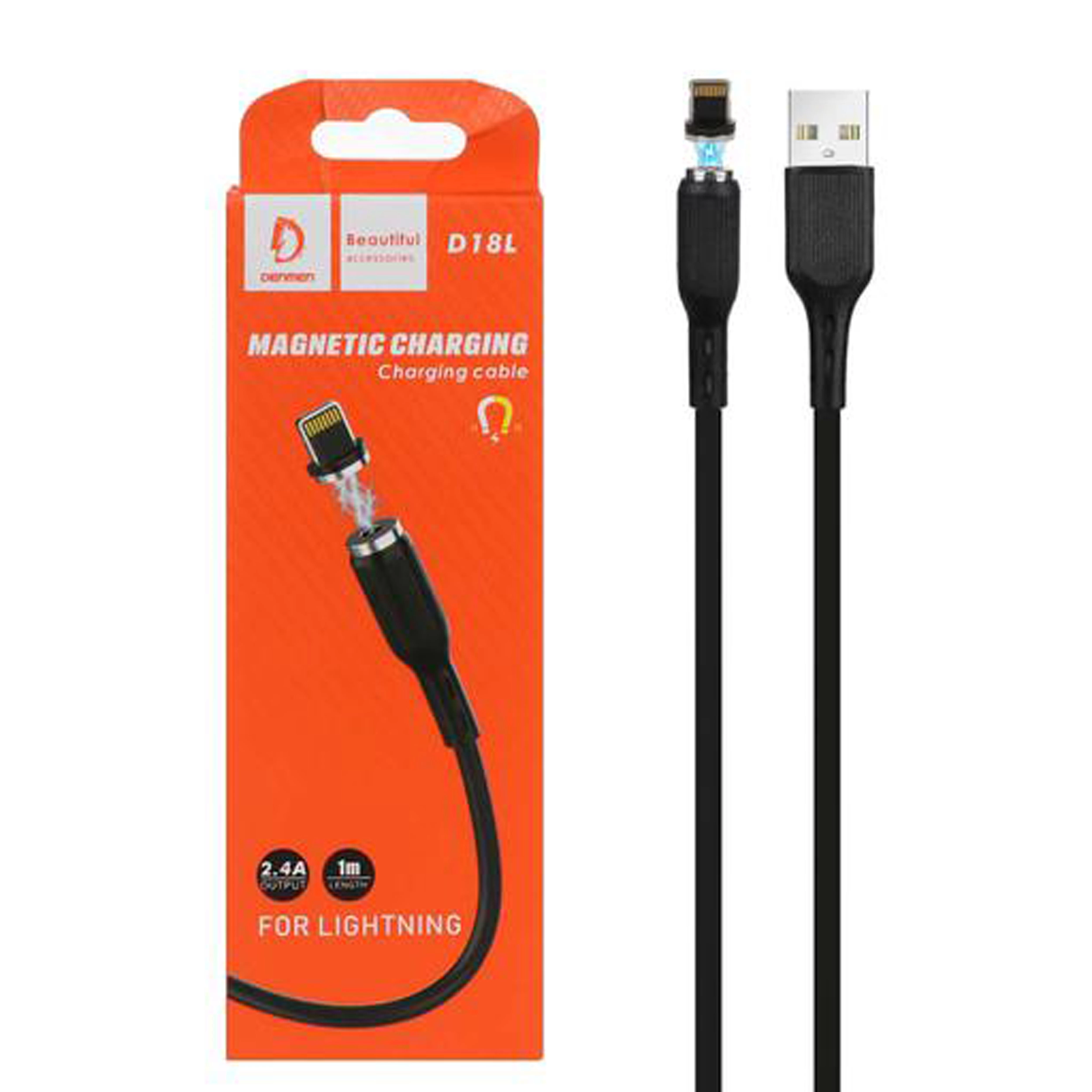 DENMEN Magnetic Charger Cable Lightning USB