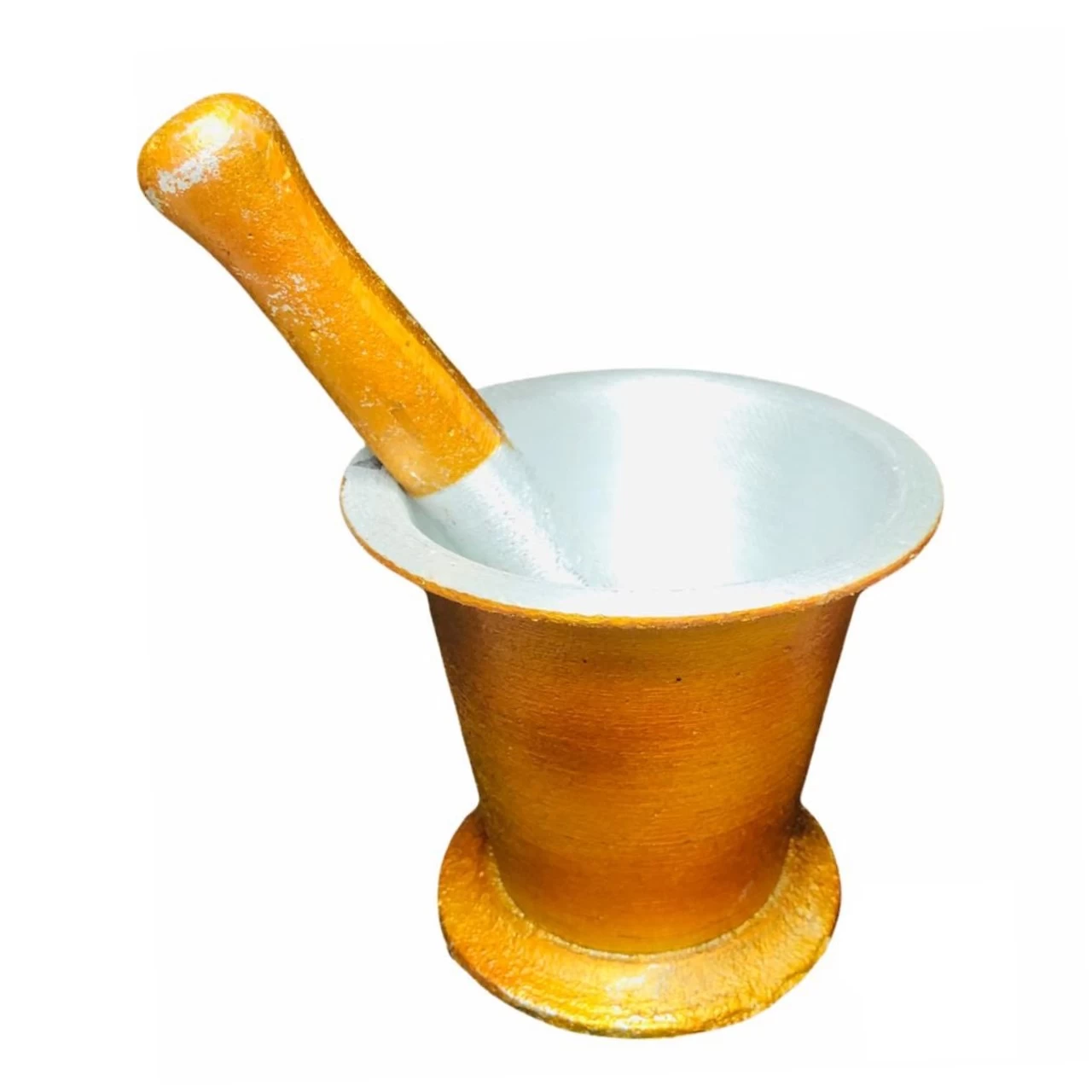 Generic Mortar & Pestle Heavy Aluminium Crusher 4 Inch