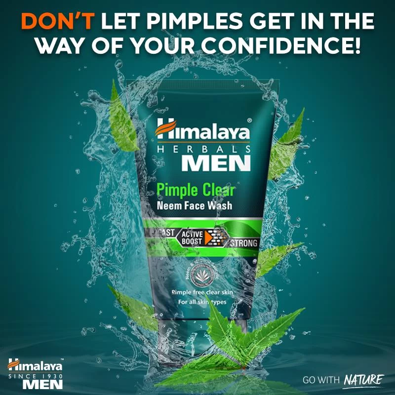Himalaya Men Pimple Clear Neem Face Wash 100ml - image 5
