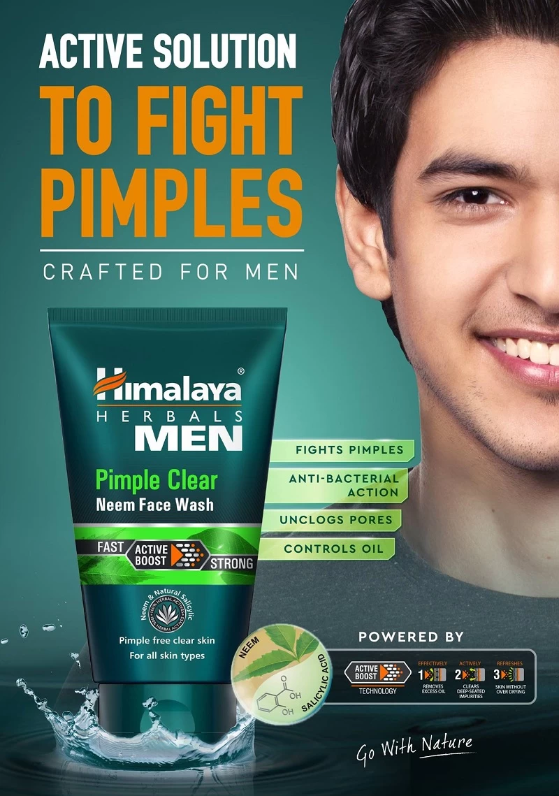 Himalaya Men Pimple Clear Neem Face Wash 100ml - image 4