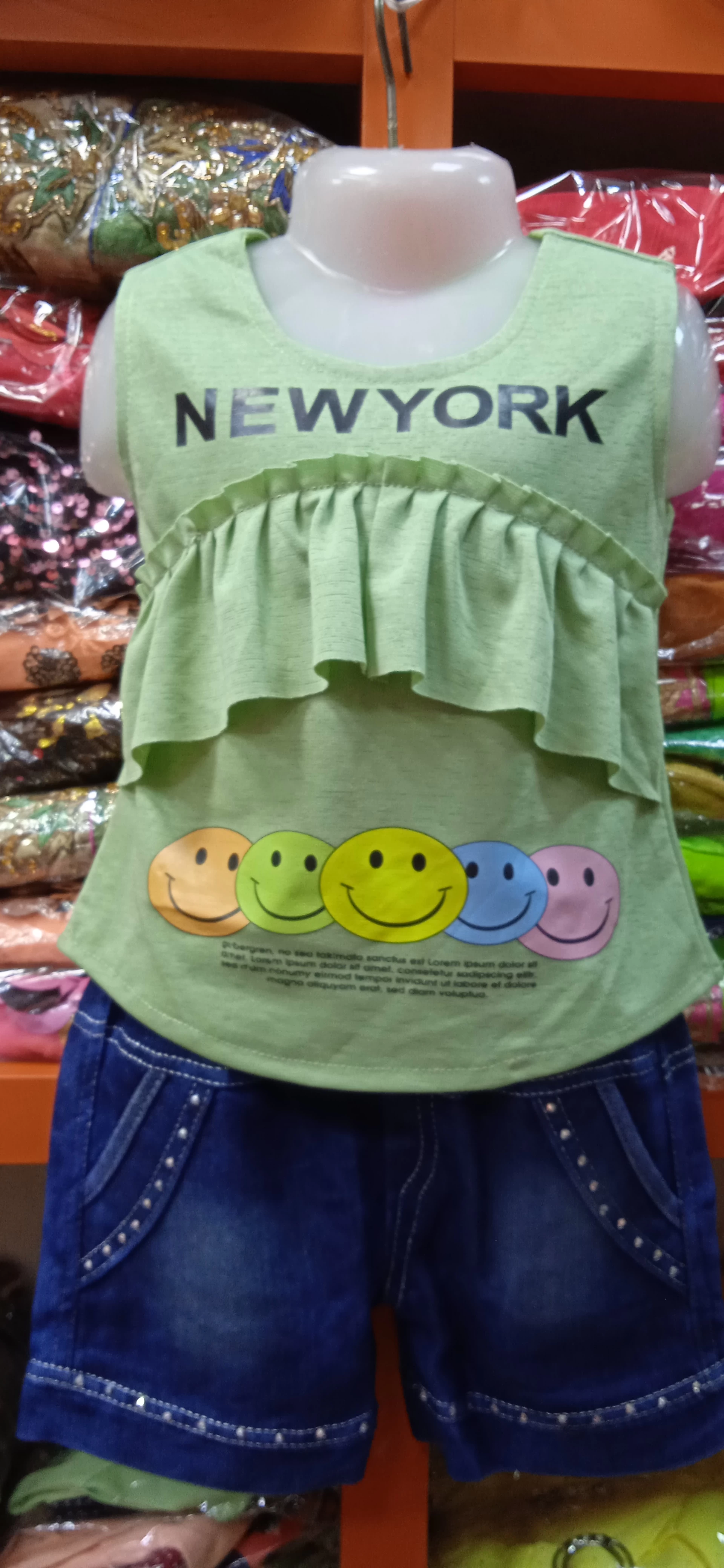 Generic Kids Soute Denim Party Frog - image 7