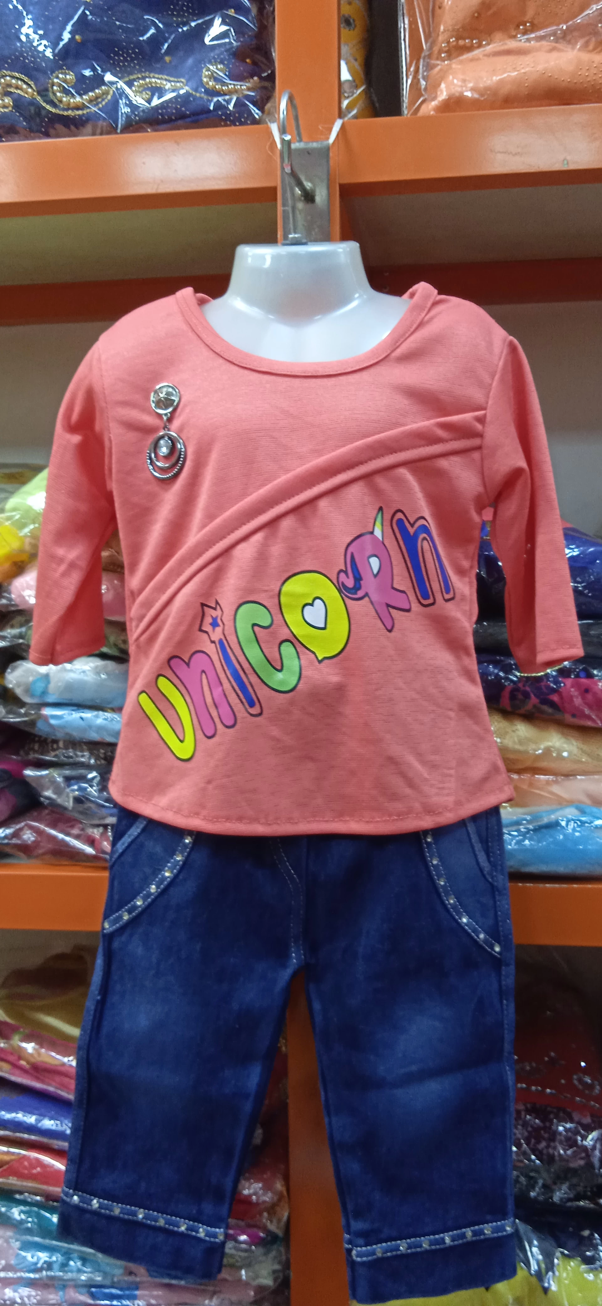 Generic Kids Soute Denim Party Frog - image 4