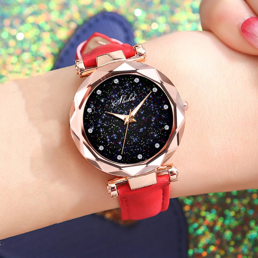 Luxury Diamond cut casual watches for women wrist watch