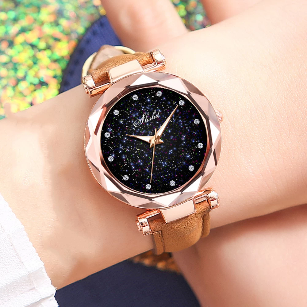 Luxury Diamond cut casual watches for women wrist watch