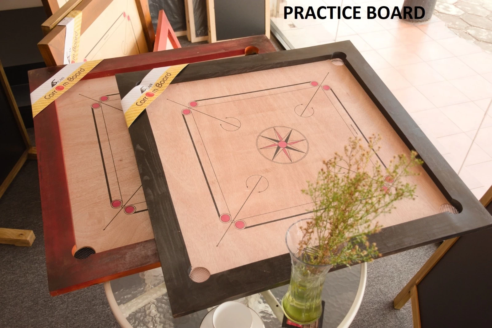 Generic Carrom Board Mahogany Frame - image 2
