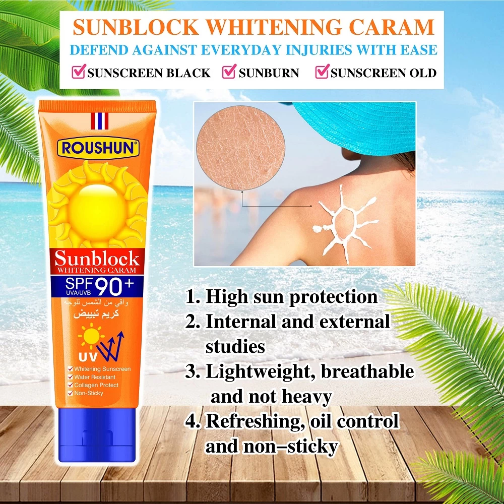 ROUSHUN SPF90 Moisturizing Sun Protection Cream 100ml - image 2