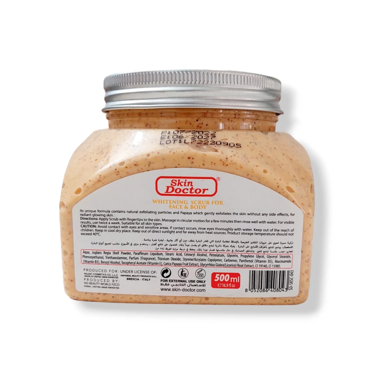 Skin Doctor Papaya Face & Body Scrub 500ml - image 2