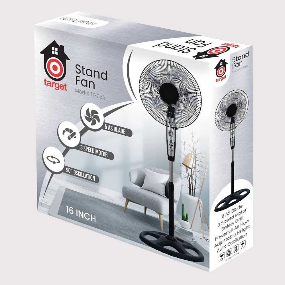 Generic Stand Fan 16" 5 AS Blade