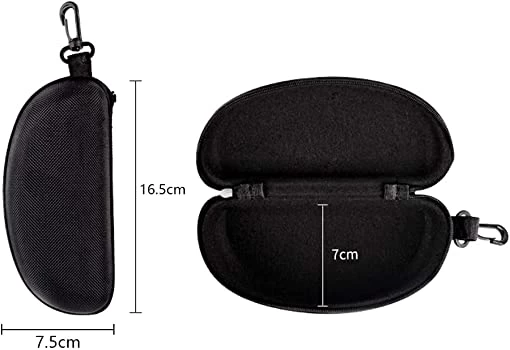 Generic Sunglass Pouch Black Portable Hard Case