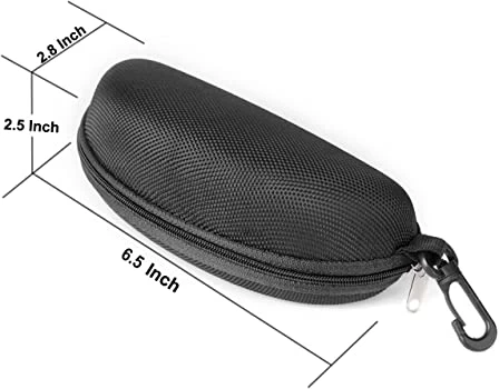 Generic Sunglass Pouch Black Portable Hard Case - image 3
