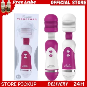 12 Function Mini Silicon AV Stick Wand Vibrator sex toy