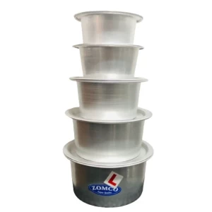 Rani 5 in 1 Aluminium Cooking Pot Set with Lids