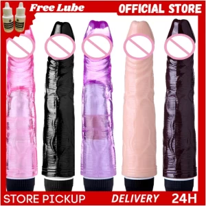 9 inch silicon vibrate dildo sex toy