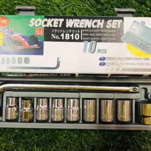 Generic 10PCS Combination Socket Wrench Set