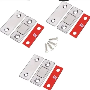 FATLODA Thin Cabinet Magnets Stainless Steel 4pcs