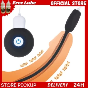 Vibrating Urethral penis plug Remote 20 Freq sex toy