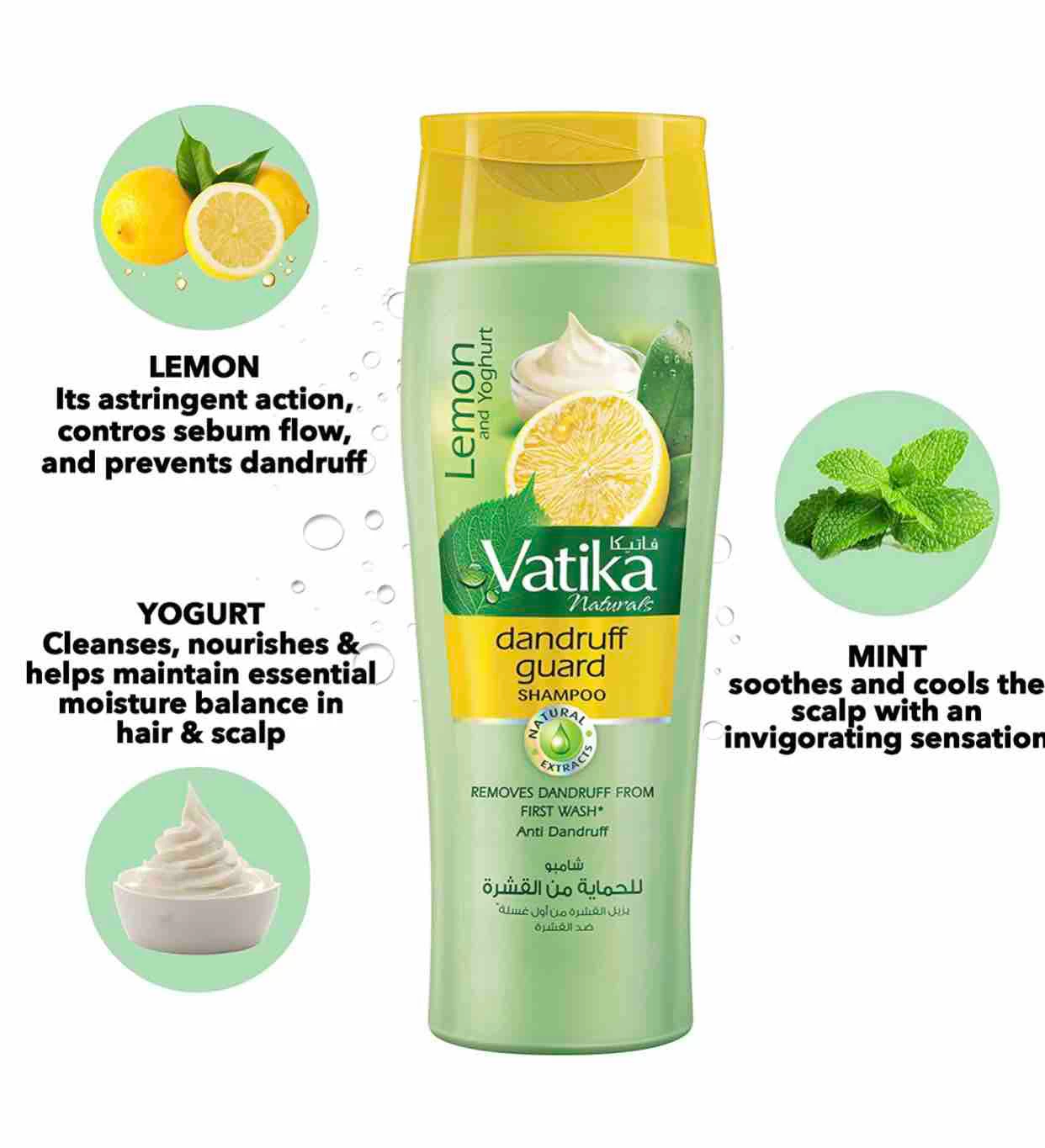 Vatika Lemon & Yogurt Shampoo Dandruff Guard - image 6