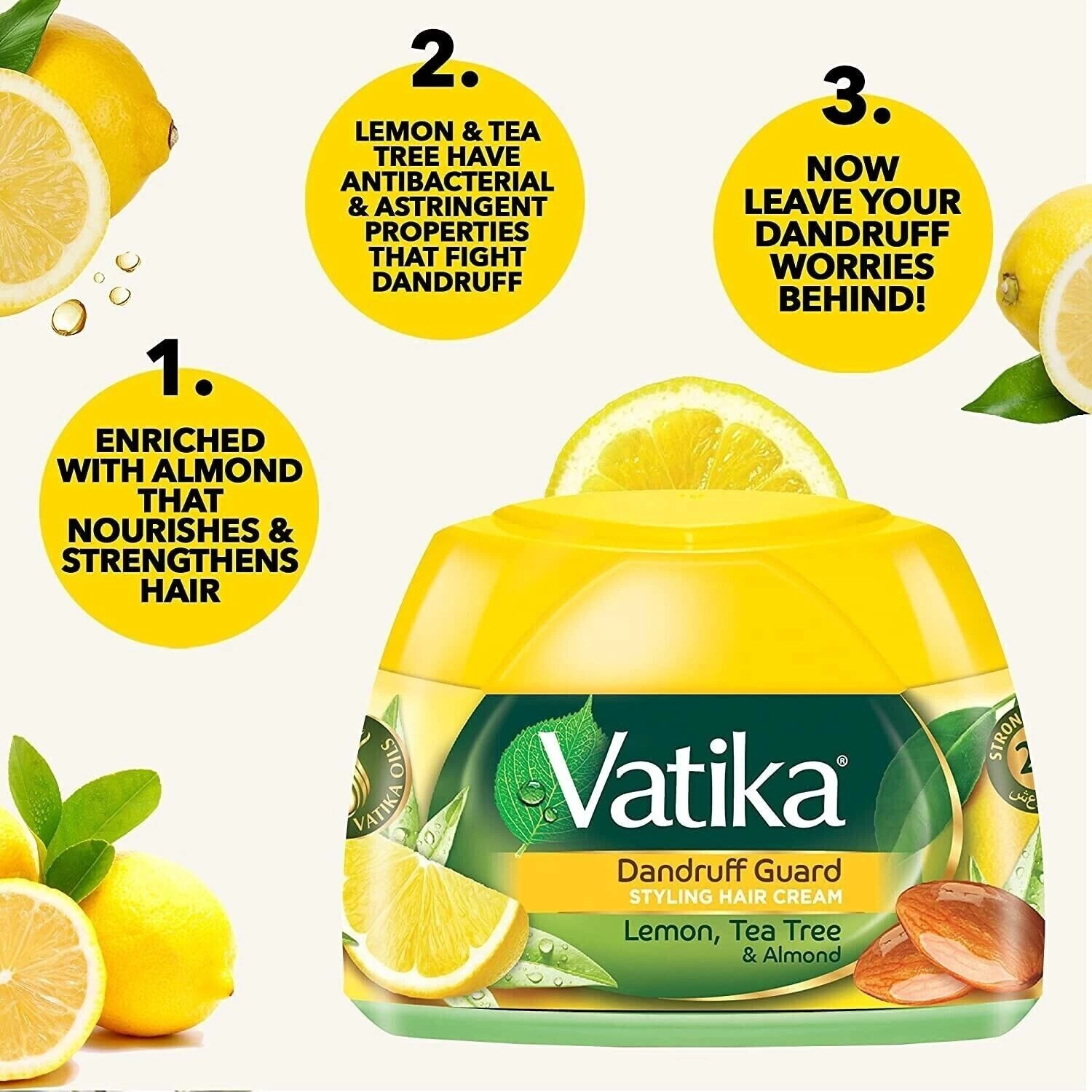 Vatika Natural Dandruff Guard Styling Hair Cream - image 1