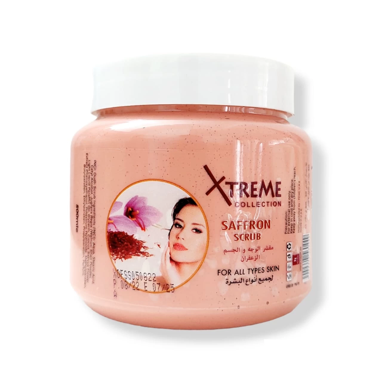 Xtreme Saffron Face & Body Scrub 500ml Made in UAE