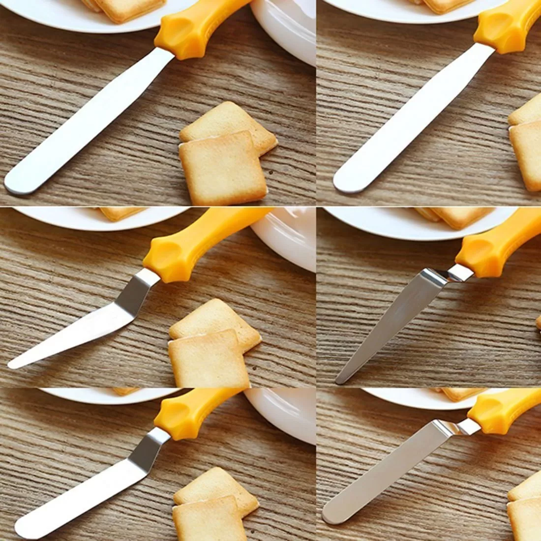 Generic 3-in-1 Stainless Steel Cake Icing Spatula Set - image 2