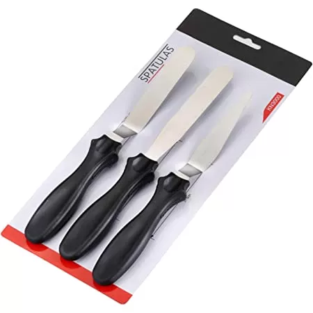 Generic 3-in-1 Stainless Steel Cake Icing Spatula Set - image 3