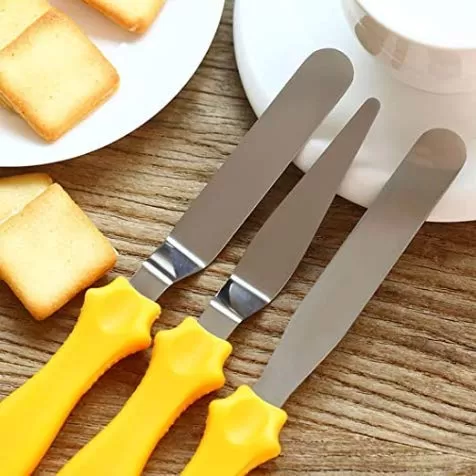 Generic 3-in-1 Stainless Steel Cake Icing Spatula Set - image 4
