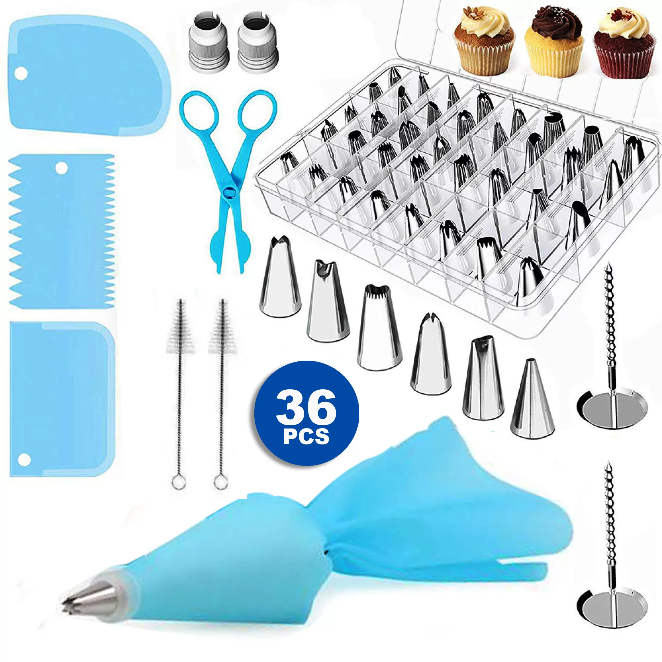Generic Cake Decorating Kit 36pc Set Tools