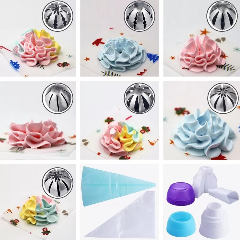 Generic Cup Cake Decorating Tool Kit with Russian Nozzles - image 4