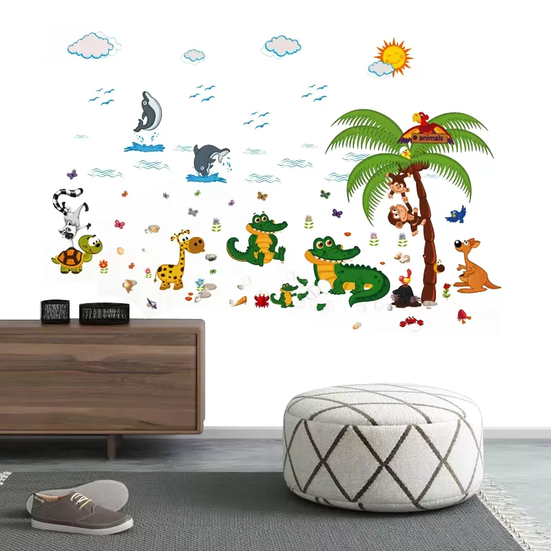 Generic Animal Tree Wall Sticker Removable Kids Nursery Decal