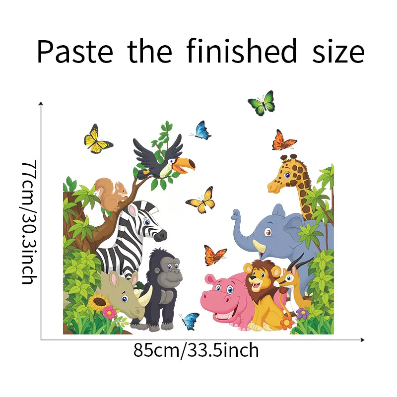 Generic Animal Tree Cartoon Wall Sticker Kids Room Decor - image 2