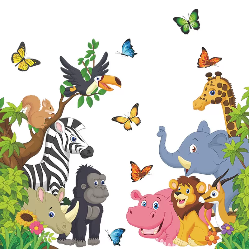 Generic Animal Tree Cartoon Wall Sticker Kids Room Decor - image 6