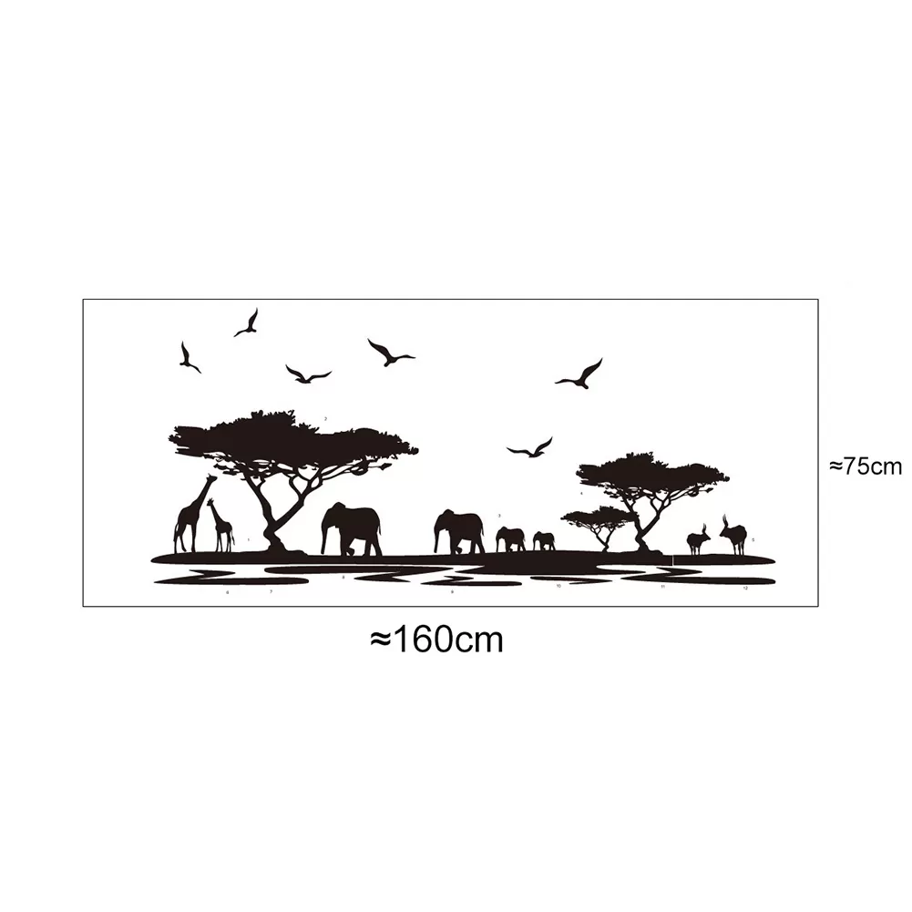 Generic Animal Tree Cartoon Wall Sticker - image 2
