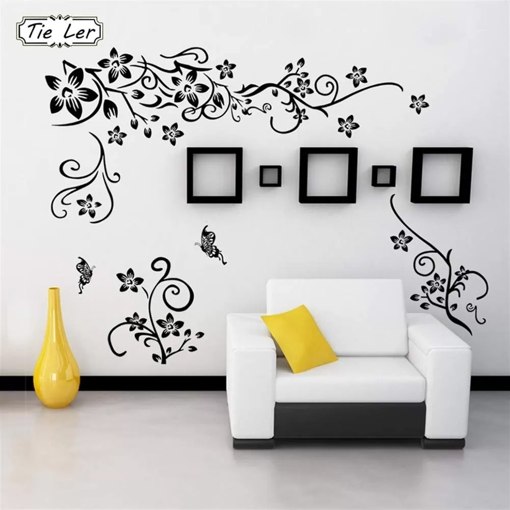 Generic Butterfly Flowers Sticker Room Decor - image 3
