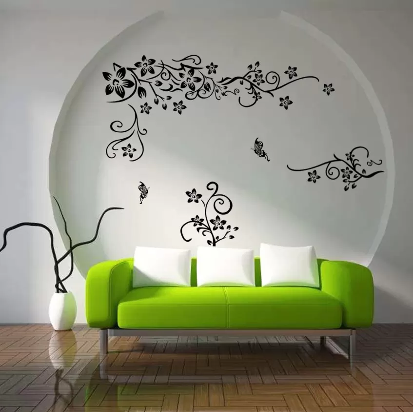 Generic Butterfly Flowers Sticker Room Decor - image 4