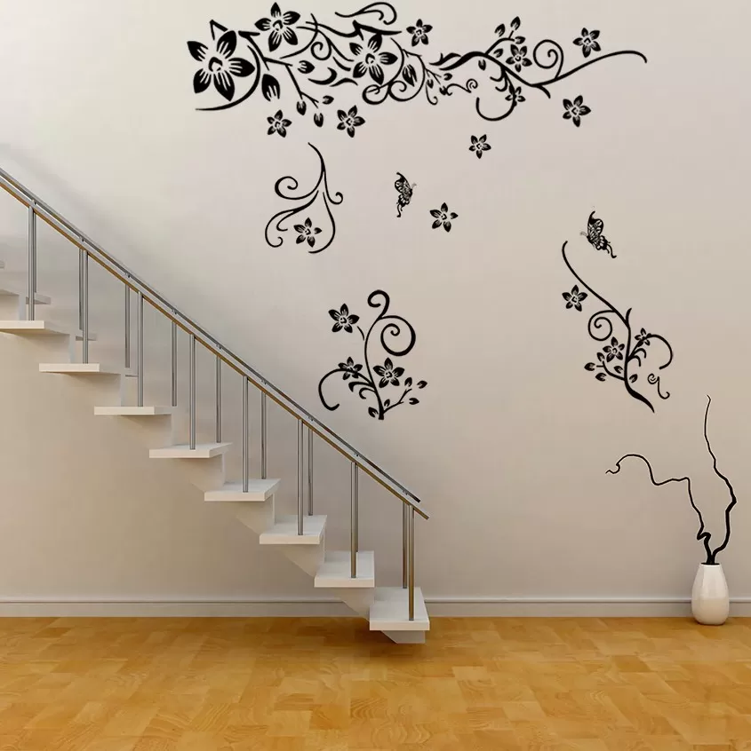 Generic Butterfly Flowers Sticker Room Decor - image 5