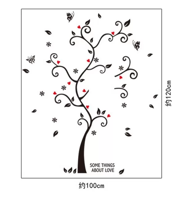 Generic Butterfly Tree Frame Memory of Love Wall Sticker - image 2