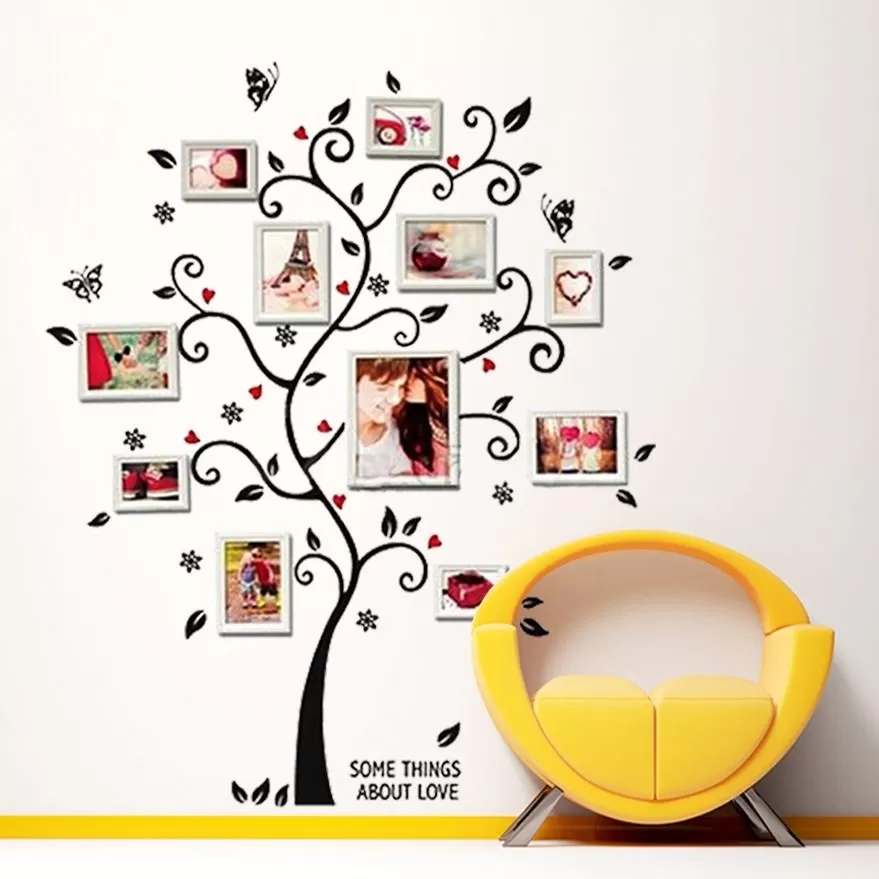 Generic Family Photo Butterfly Frame Tree Wall Sticker - image 3