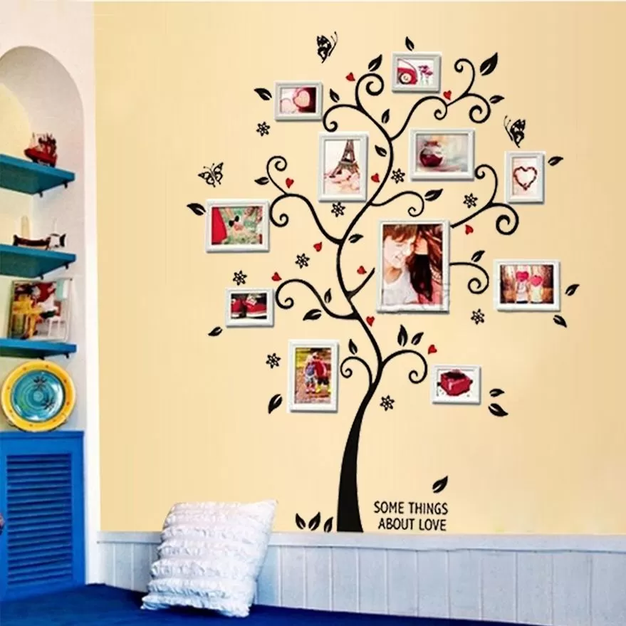 Generic Family Photo Butterfly Frame Tree Wall Sticker - image 4