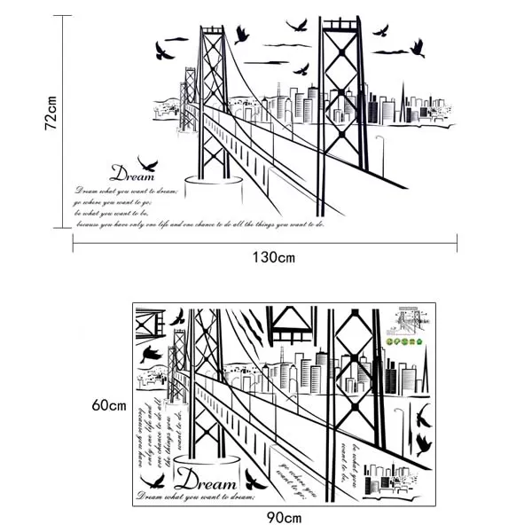 Generic Home Decoration Animals Tree Bridge Black - image 2