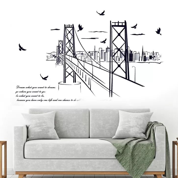 Generic Home Decoration Animals Tree Bridge Black - image 3