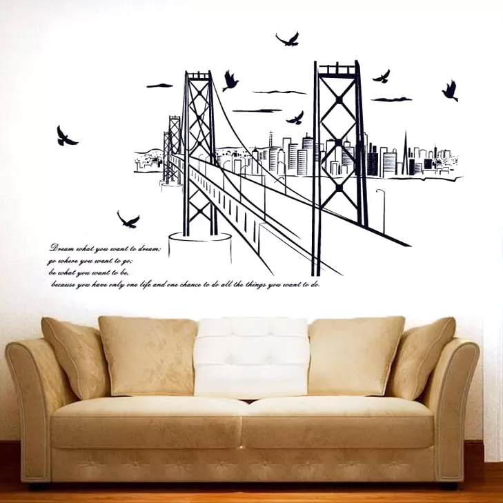 Generic Home Decoration Animals Tree Bridge Black - image 4