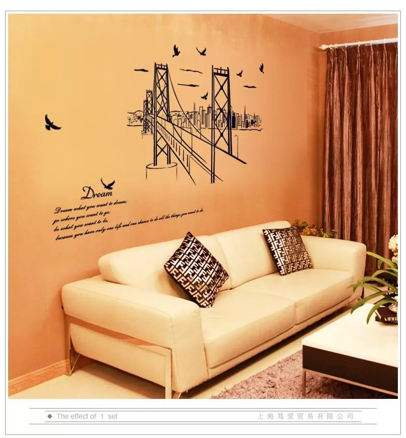 Generic Home Decoration Animals Tree Bridge Black - image 5