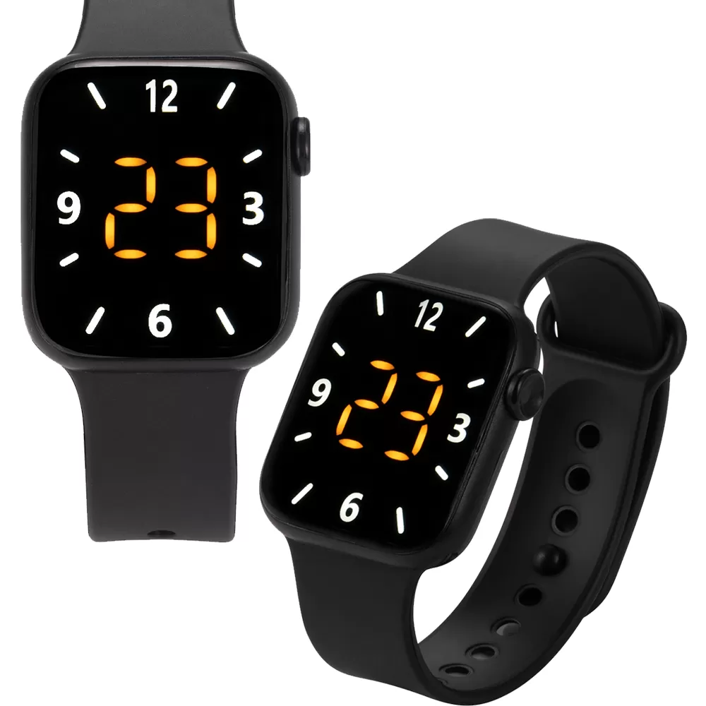 Generic LED Digital Silicone Band Sports Watch - image 1
